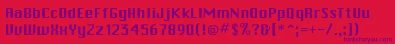 CalvinRegular Font – Purple Fonts on Red Background
