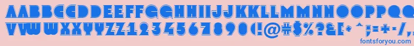 AGrotogr Font – Blue Fonts on Pink Background