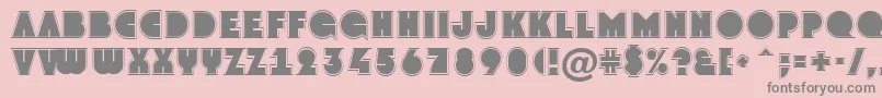 フォントAGrotogr – ピンクの背景に灰色の文字
