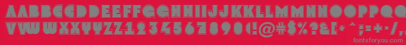 AGrotogr Font – Gray Fonts on Red Background