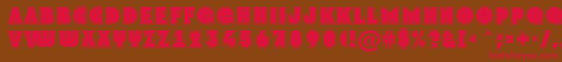 AGrotogr Font – Red Fonts on Brown Background