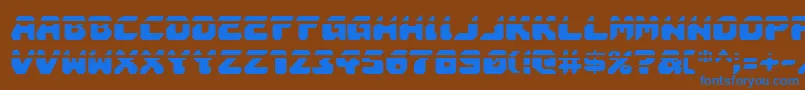 Astropolisla Font – Blue Fonts on Brown Background