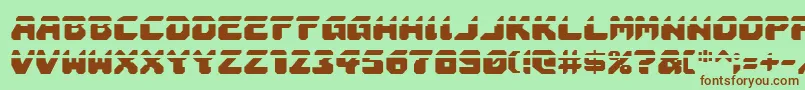 Astropolisla Font – Brown Fonts on Green Background