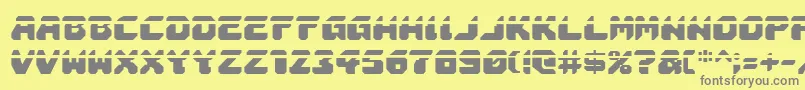 Astropolisla Font – Gray Fonts on Yellow Background