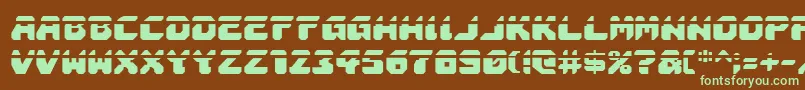 Astropolisla Font – Green Fonts on Brown Background