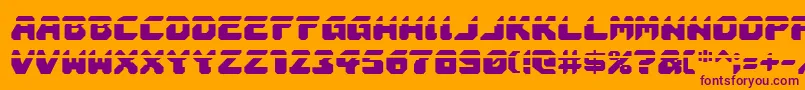 Astropolisla Font – Purple Fonts on Orange Background