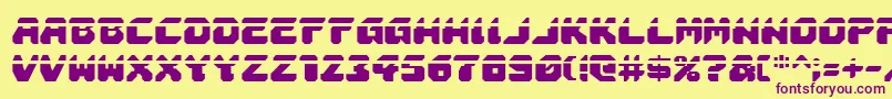 Astropolisla Font – Purple Fonts on Yellow Background