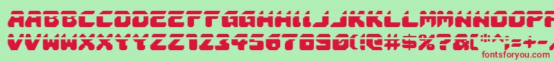 Astropolisla Font – Red Fonts on Green Background