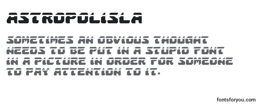 Astropolisla フォントのレビュー
