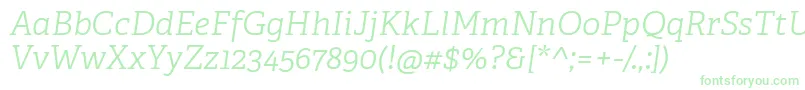 AdelleCyrillicLightItalic Font – Green Fonts