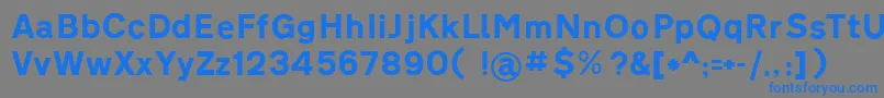 Roadgeek2005TransportHeavy Font – Blue Fonts on Gray Background