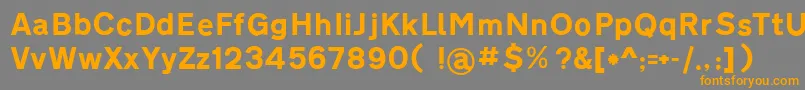 Roadgeek2005TransportHeavy Font – Orange Fonts on Gray Background
