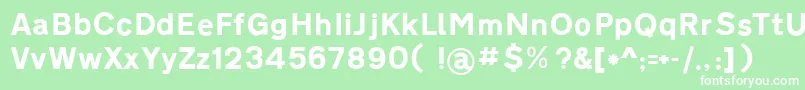 Roadgeek2005TransportHeavy Font – White Fonts on Green Background