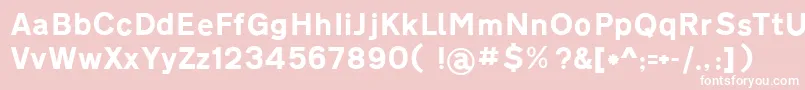 Roadgeek2005TransportHeavy Font – White Fonts on Pink Background