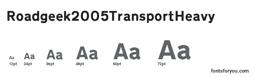 Размеры шрифта Roadgeek2005TransportHeavy