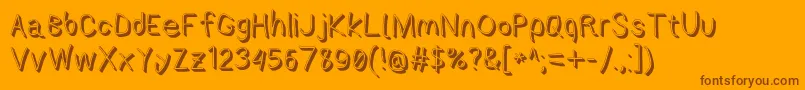 Applestormshdrg Font – Brown Fonts on Orange Background