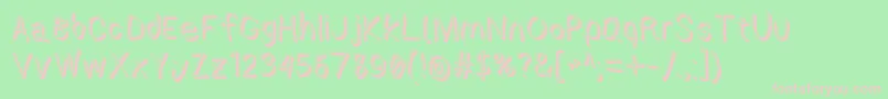 Applestormshdrg Font – Pink Fonts on Green Background