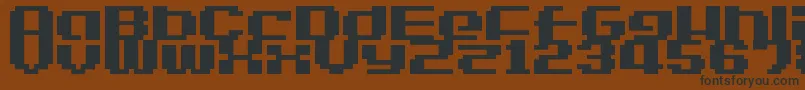 Lvdcgo Font – Black Fonts on Brown Background