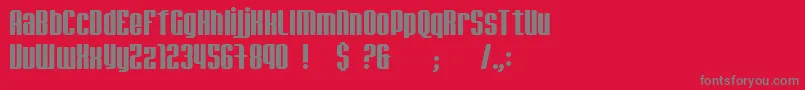 JadeMonkey Font – Gray Fonts on Red Background