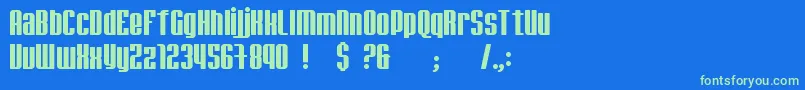 JadeMonkey Font – Green Fonts on Blue Background