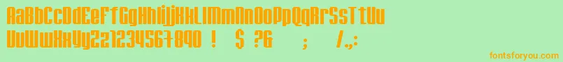 JadeMonkey Font – Orange Fonts on Green Background