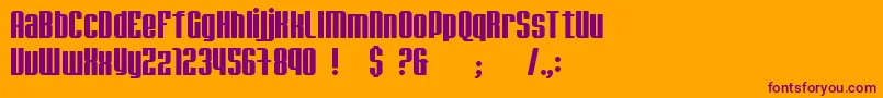 JadeMonkey Font – Purple Fonts on Orange Background