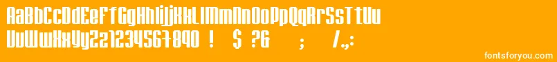 JadeMonkey Font – White Fonts on Orange Background