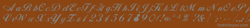Rsalison Font – Gray Fonts on Brown Background