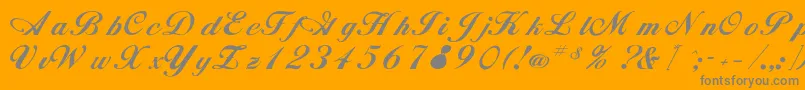 Rsalison Font – Gray Fonts on Orange Background