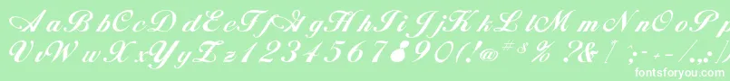 fuente Rsalison – Fuentes Blancas Sobre Fondo Verde