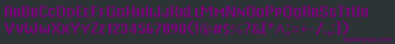 Шрифт MisterPixel16PtSmallCaps – фиолетовые шрифты на чёрном фоне