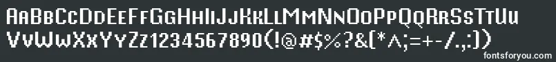 MisterPixel16PtSmallCaps Font – White Fonts