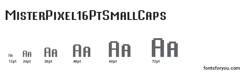 Размеры шрифта MisterPixel16PtSmallCaps