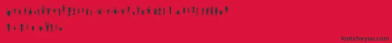 FeWinBugs Font – Black Fonts on Red Background