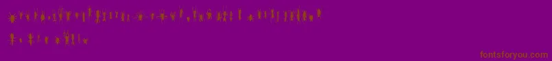 FeWinBugs Font – Brown Fonts on Purple Background