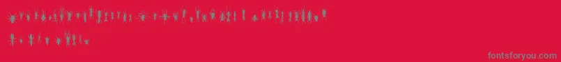 FeWinBugs Font – Gray Fonts on Red Background