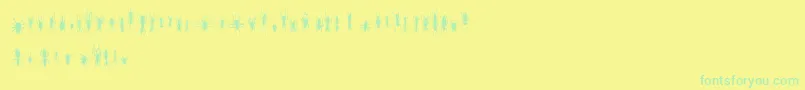 FeWinBugs Font – Green Fonts on Yellow Background