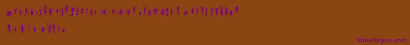 Шрифт FeWinBugs – фиолетовые шрифты на коричневом фоне