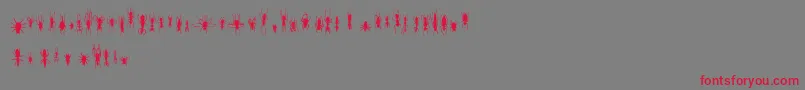 フォントFeWinBugs – 赤い文字の灰色の背景