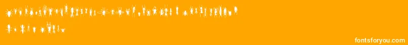 FeWinBugs Font – White Fonts on Orange Background