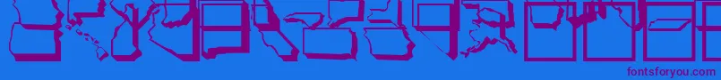 UnitedStatesNormal-fontti – violetit fontit sinisellä taustalla