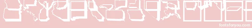 UnitedStatesNormal Font – White Fonts on Pink Background