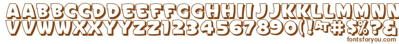 SignPaintersGothicShadedJl Font – Brown Fonts on White Background