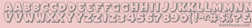 SignPaintersGothicShadedJl Font – Gray Fonts on Pink Background