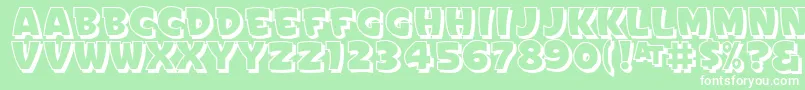 SignPaintersGothicShadedJl Font – White Fonts on Green Background