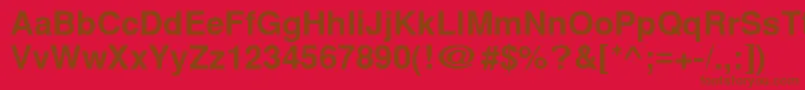 Cyrillichelvet ffy Font – Brown Fonts on Red Background