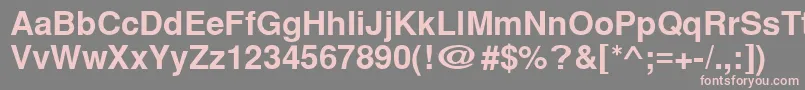 Cyrillichelvet ffy Font – Pink Fonts on Gray Background