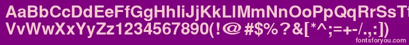 Cyrillichelvet ffy Font – Pink Fonts on Purple Background