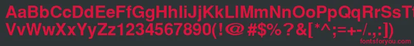 Cyrillichelvet ffy Font – Red Fonts on Black Background