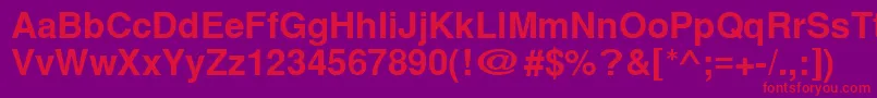 Cyrillichelvet ffy Font – Red Fonts on Purple Background